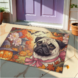 Huis van Pug Dog & Halloween, Herfst, Art Nuovo Deurmat