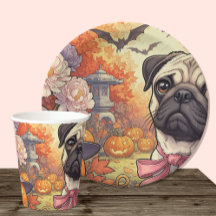 Huis van Pug Dog & Halloween, Herfst, Art Nuovo