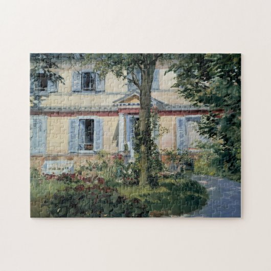 Huis van Rueil door Edouard Manet Legpuzzel (Horizontaal)