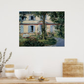 Huis van Rueil door Edouard Manet Poster (Keuken)