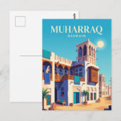 Huis van Sheikh Isa bin Ali Bahrein Briefkaart (Voorkant / Achterkant)