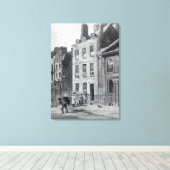 Huis van Sir Isaac Newton Canvas Afdruk (Insitu (Houten vloer))