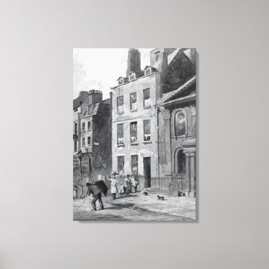Huis van Sir Isaac Newton Canvas Afdruk (Voorkant)