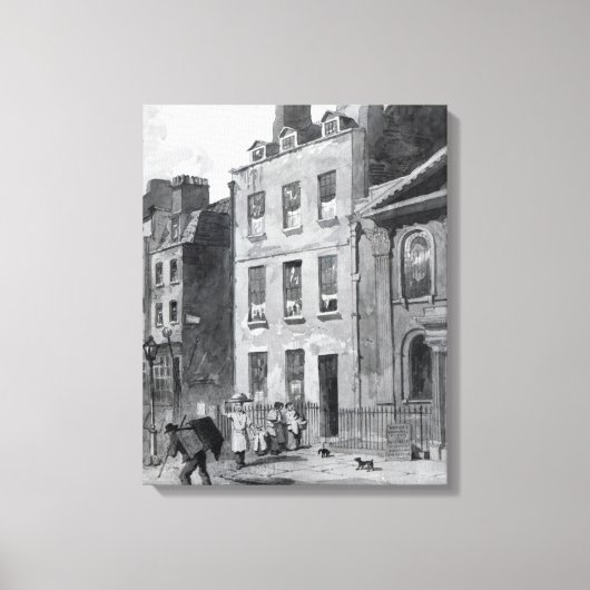 Huis van Sir Isaac Newton Canvas Afdruk (Voorkant)