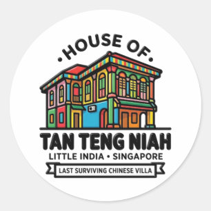 HUIS VAN TAN TENG NIAH RONDE STICKER