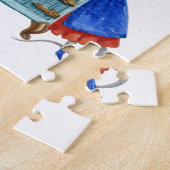 Huis van twee schattige kleine muizen legpuzzel (Zijkant)