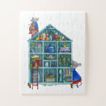 Huis van twee schattige kleine muizen