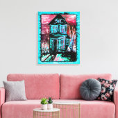 Huis van Uitnodiging Canvas Afdruk (Insitu (Woonkamer))