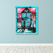 Huis van Uitnodiging Canvas Afdruk (Insitu (Houten vloer))