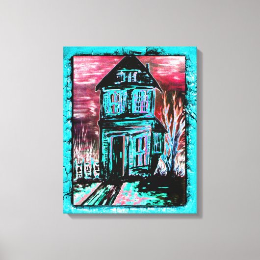 Huis van Uitnodiging Canvas Afdruk (Voorkant)