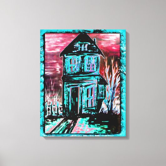Huis van Uitnodiging Canvas Afdruk (Voorkant)