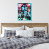 Huis van Uitnodiging Canvas Afdruk (Insitu (Slaapkamer))