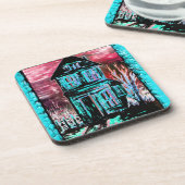 Huis van Uitnodiging Drankjes Onderzetter (Linkerzijde)