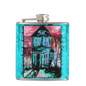 Huis van Uitnodiging Heupfles (Voorkant)