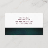 Huis Vastgoed logo Grunge Blauw Groen Visitekaartje (Achterkant)