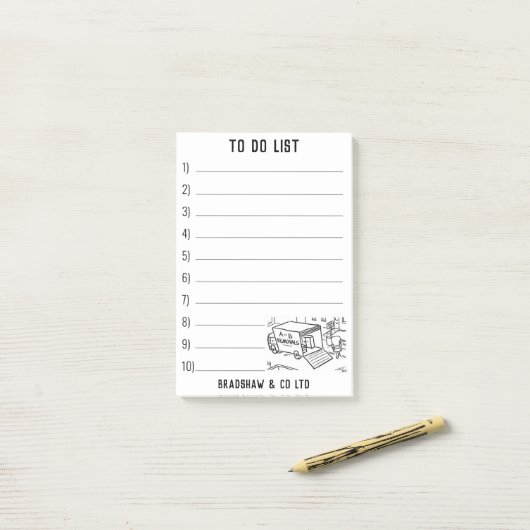 Huis Verhuizingen Bedrijf Post-it® Notes (Op bureau)