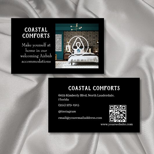 Huis Verhuur Airbnb QR code | BESCHRIJVING CONTROL Visitekaartje