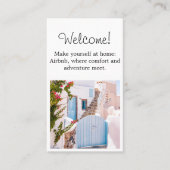 Huis Verhuur Custom afbeelding QR code Griekenland Visitekaartje (Voorkant)