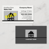 Huis verkocht, makelaar, makelaar Visitekaartje (Voorkant / Achterkant)