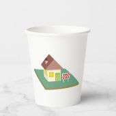 Huis verkocht papieren bekers (Voorkant)