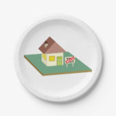 Huis verkocht papieren bordje (Voorkant)