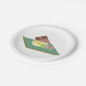 Huis verkocht papieren bordje (Gekanteld)