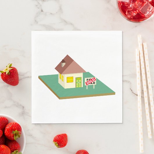 Huis verkocht servet