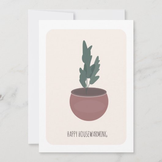 Huis Verwarmende Kamerplant in Pot Kunst Nieuwe Th (Voorkant)