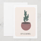 Huis Verwarmende Kamerplant in Pot Kunst Nieuwe Th (Voorkant / Achterkant)