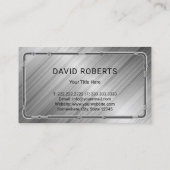 Huis Verwarming Koelsysteem Reparatie Modern Metaa Visitekaartje (Achterkant)