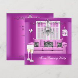 Huis Verwarming Roze Champagne Kroonluchter Bank Kaart