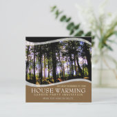 Huis Verwarming Tuinfeest Uitnodiging (Staand voorkant)