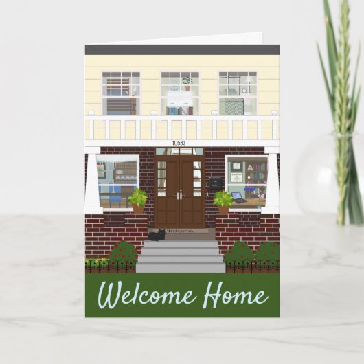 Huis Verwarming Welkom Kaart (Voorkant)