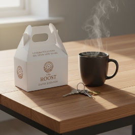 Huis Verwarmingsbedrijf Logo Onroerend Goed Bedankdoosjes