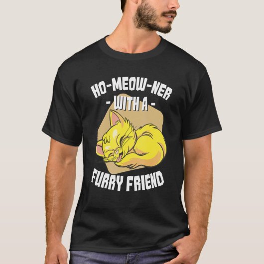 Huis Verwarmingsfeest Kat T-shirt (Voorkant)