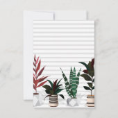 Huis Verwarmingsfeest Uitnodiging | Potted Plants (Achterkant)