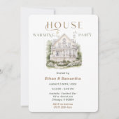Huis Verwarmingsfeest Uitnodiging Template (Voorkant)