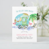 Huis Verwarmingsfeest Uitnodiging | Watercolor Tra (Staand voorkant)