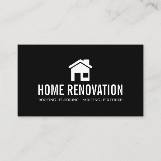 Huis verwijderenrenovatie bouw visitekaartje (Voorkant)