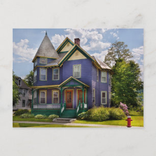 Huis - Victoriaans - Het oude damhuis Briefkaart