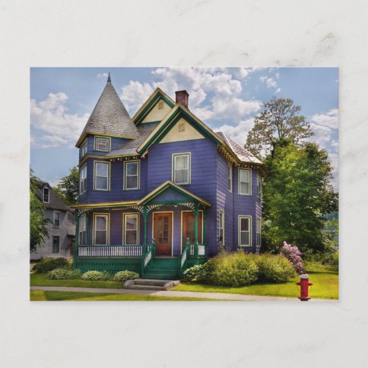 Huis - Victoriaans - Het oude damhuis Briefkaart (Voorkant)