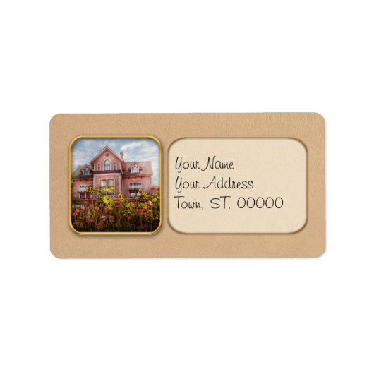 Huis - Victoriaans - Zomerhuisje Etiket (Voorkant)