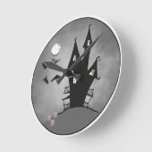 Huis vleermuizen grafstenen ronde klok (Hoek)