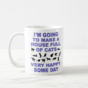 Huis Vol Katten Grappige Kattenvrouw Mok