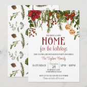 Huis voor de Feestdagen, kerst housewarming Kaart (Voorkant / Achterkant)