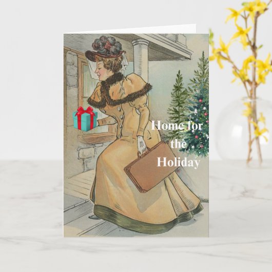 Huis voor de vakantie kaart (Gele Bloem)