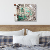 Huis voor het Canvas van Feestdagen Afdruk (Insitu (Slaapkamer))