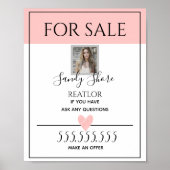 Huis voor verkoop onroerend goed, echt poster (Voorkant)