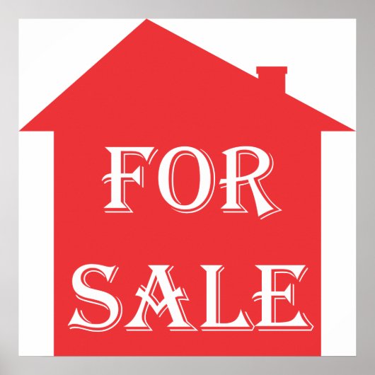 HUIS VOOR VERKOOP POSTER (Voorkant)