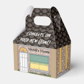 Huis Warming Home Shape Gift Box Bedankdoosjes (Achterkant)